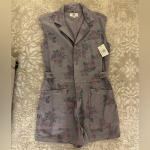 NWT Lucky Brand with Laura Ashley Floral Sleeveless Romper